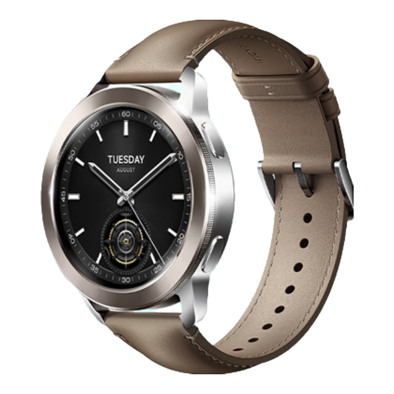 PLUS會員：MI/小米 Watch S3 智能手表 47mm 棕色 eSIM版