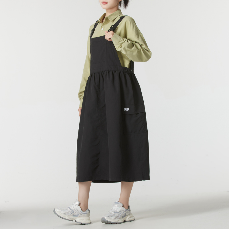 88VIP會員：PUMA 彪馬 女時尚休閑長裙寬松舒適背帶裙透氣收腰連衣裙629072-01