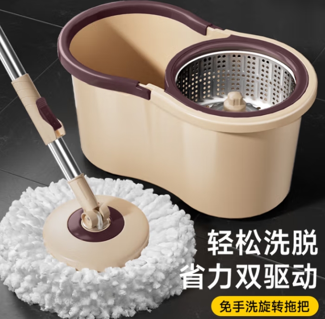 家杰優品 旋轉拖把 2個頭