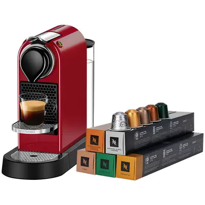 88VIP：Nespresso奈斯派索 Citiz家用進口膠囊咖啡機 含黑咖啡膠囊50顆