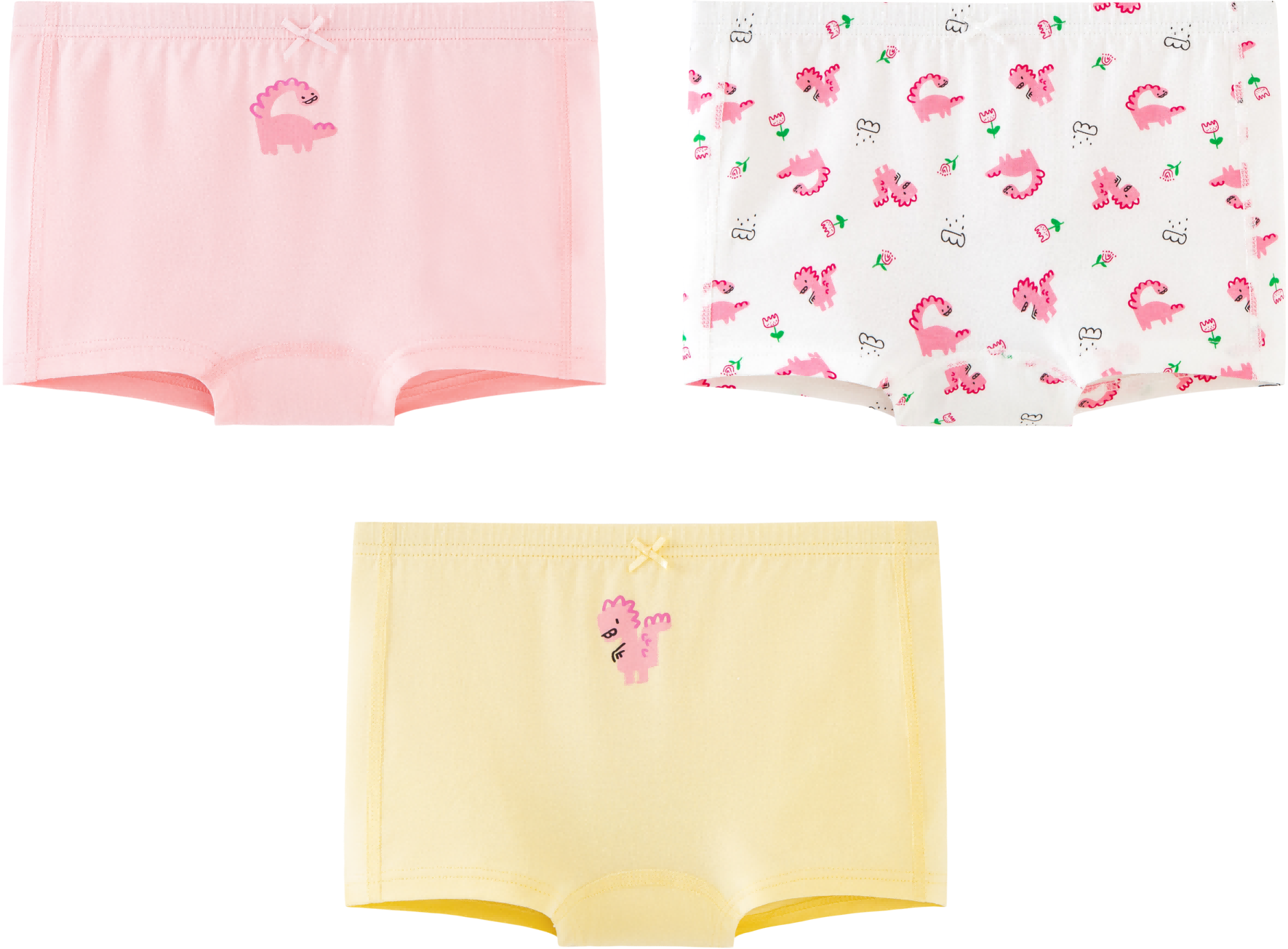 Mini Bala 【3條裝女童內褲】迷你巴拉巴拉寶寶透氣兒童內褲防夾pp平角褲