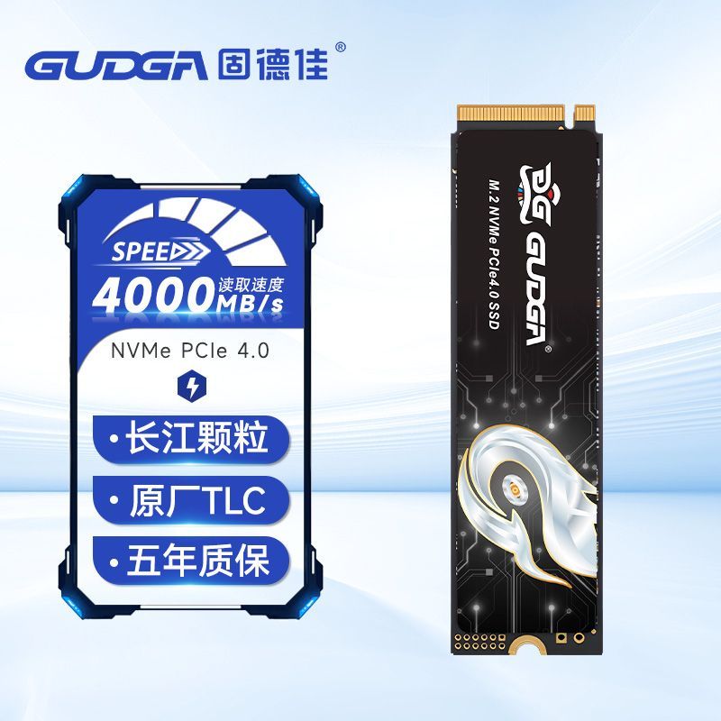 固德佳 GUDGA PC300 M.2 NVMe PCIe4.0 256G 2280固態硬盤SSD長江TLC顆粒
