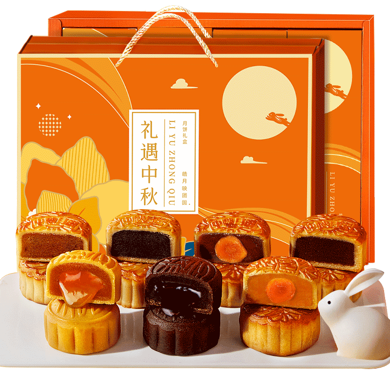 比比贊（BIBIZAN）禮遇中秋月餅禮盒12餅10味660g