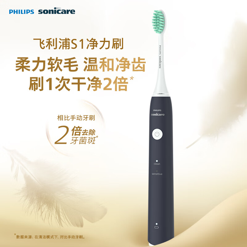 國家補(bǔ)貼、PLUS會員：飛利浦 凈力刷系列 HX2431/06 電動牙刷 深藍(lán)色