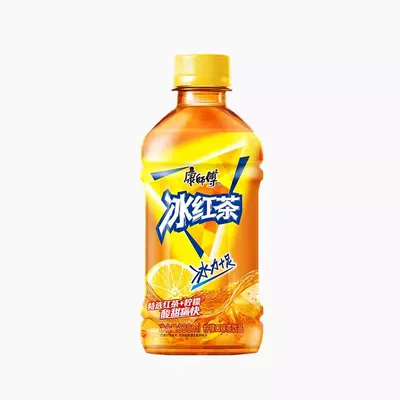 康師傅 冰紅茶330ml1瓶 橙味汽水300ml1瓶 洽洽香瓜子22g
