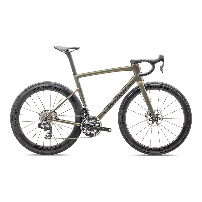 閃電 S-WORKS TARMAC SL8 RED AXS 碳纖維公路自行車 珍珠紅/金屬白銀 49