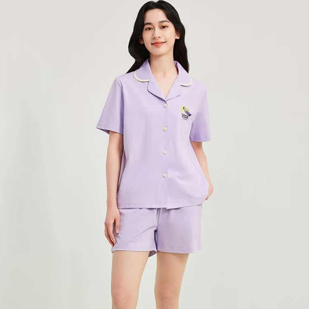 20點：有棵樹 商場同款 女士100﹪純棉家居服套裝