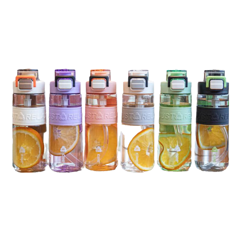 希樂(lè)tritan塑料運(yùn)動(dòng)耐摔高顏值吸管水杯 雪球白 600ml