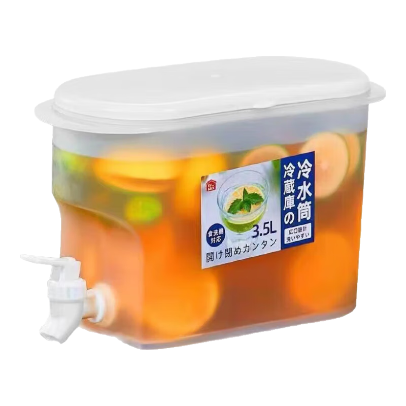 大容量冰箱冷水壺水果茶壺 帶龍頭 食品級材質3.5L