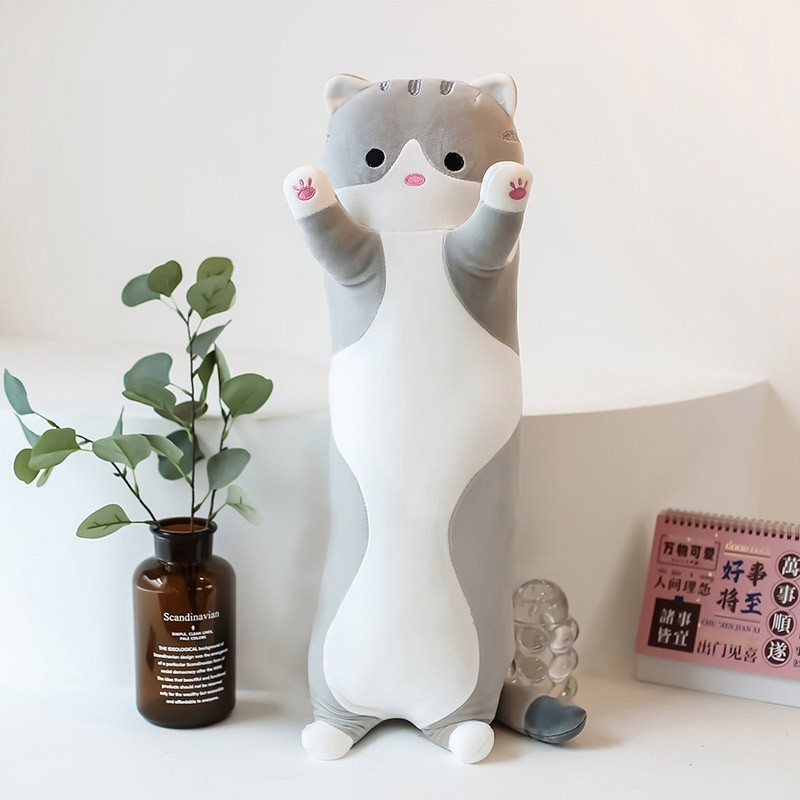 吉婭喬 Ghiaccio 長條抱枕可愛動物貓咪恐龍枕頭毛絨玩具 70CM