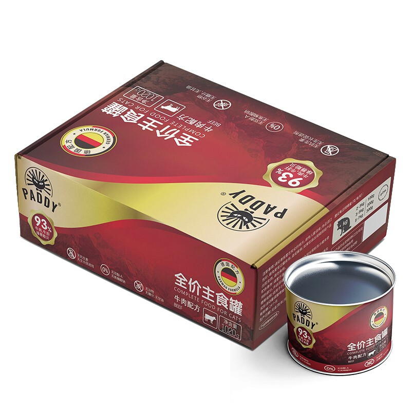 Paddy Time 最寵 貓罐頭190g*6主食罐無(wú)谷牛肉 寵物成幼貓零食全價(jià)濕貓糧營(yíng)養(yǎng)發(fā)腮