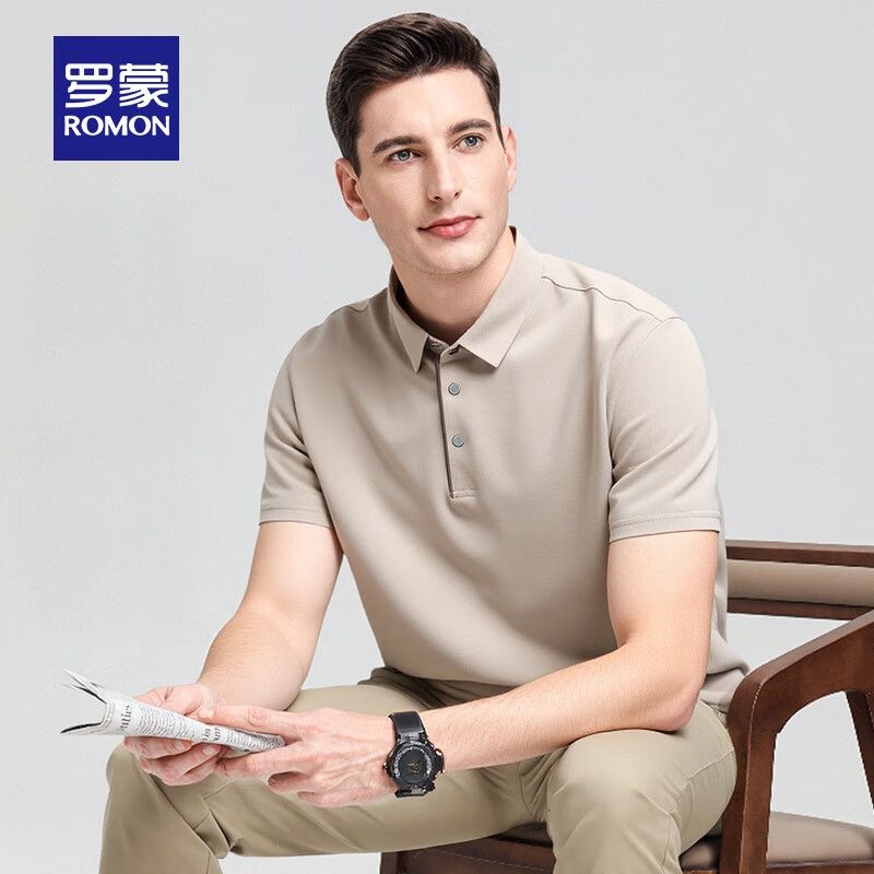 再降價(jià)：羅蒙 男士商務(wù)休閑Polo