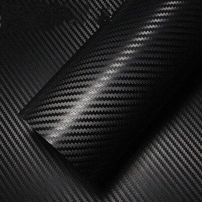 TNBROTHERS汽車劃痕遮擋貼紙立體紋路3D碳纖維內飾中控平板家具摩托車改色膜 3D黑色40厘米寬*1米長(工具)