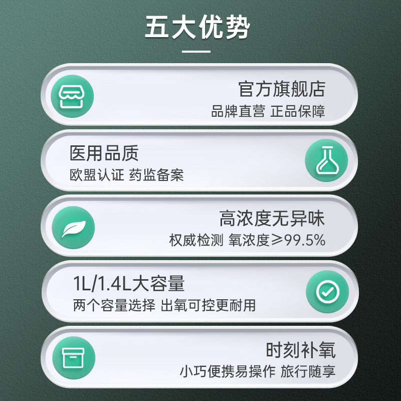 貝諾寧 醫(yī)用氧氣瓶便攜式 1000ml